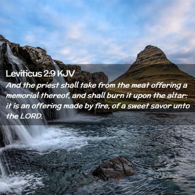 Leviticus 2:9 KJV Free Bible Images
