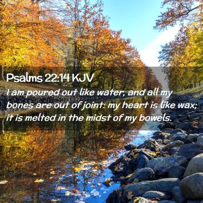 Psalms 22:14 KJV Free Bible Images