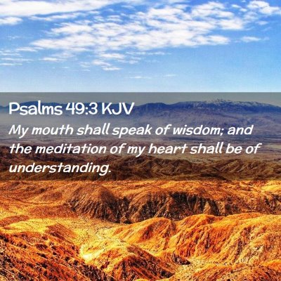 Psalms 49:3 KJV Free Bible Images