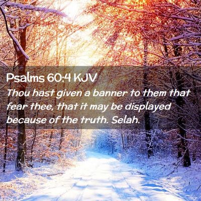 Psalms 60:4 KJV Free Bible Images