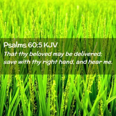 Psalms 60:5 KJV Free Bible Images