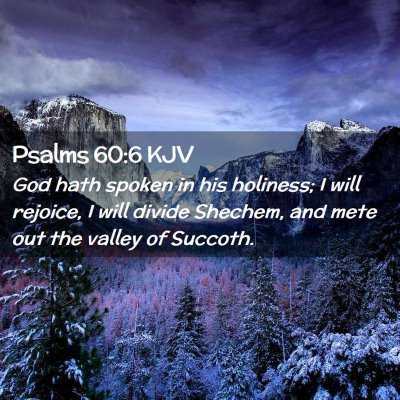 Psalms 60:6 KJV Free Bible Images