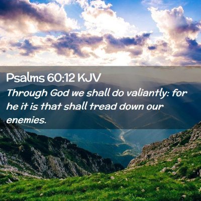 Psalms 60:12 KJV Free Bible Images