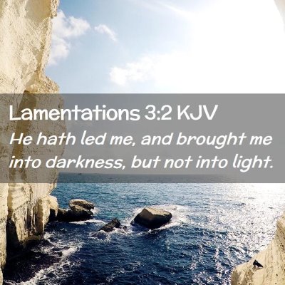 Lamentations 3:2 KJV Free Bible Images