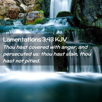 Lamentations 3:43 KJV Free Bible Images