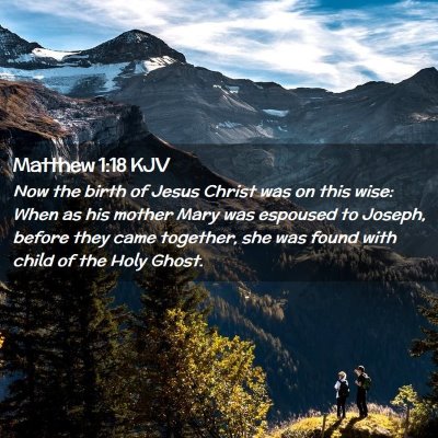 Matthew 1:18 KJV Free Bible Images