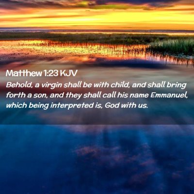 Matthew 1:23 KJV Free Bible Images