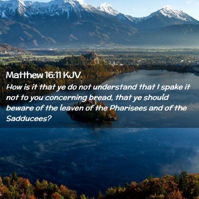 Matthew 16:11 KJV Free Bible Images