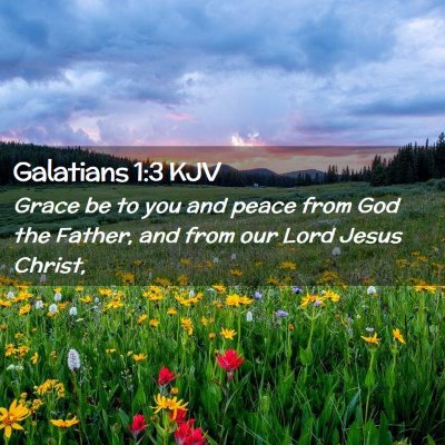 Galatians 1:3 KJV Free Bible Images