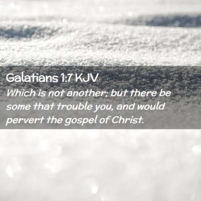 Galatians 1:7 KJV Free Bible Images