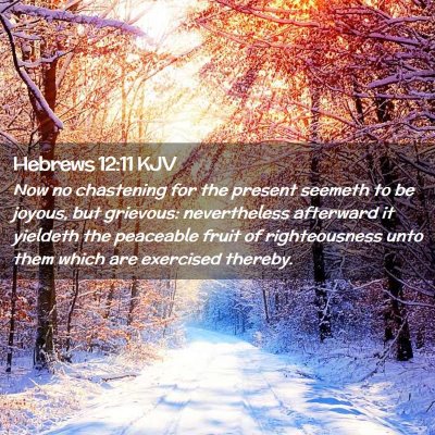 Hebrews 12:11 KJV Free Bible Images